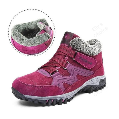 ONFLEEK™ SNOWY VILLI LEATHER ANKLE BOOTS
