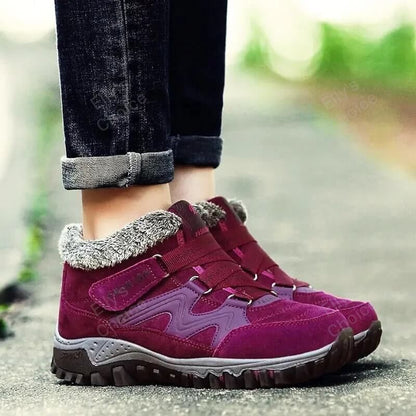 ONFLEEK™ SNOWY VILLI LEATHER ANKLE BOOTS