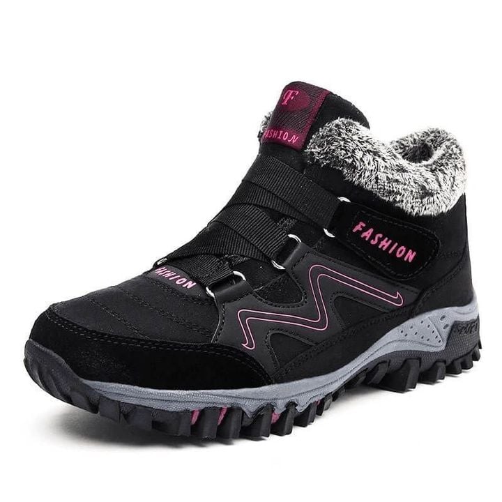 ONFLEEK™ SNOWY VILLI LEATHER ANKLE BOOTS