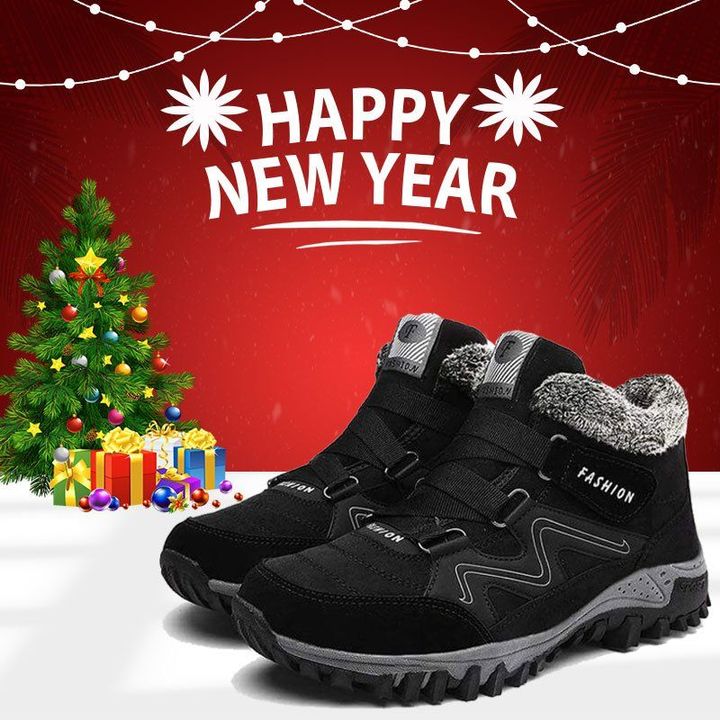 ONFLEEK™ SNOWY VILLI LEATHER ANKLE BOOTS