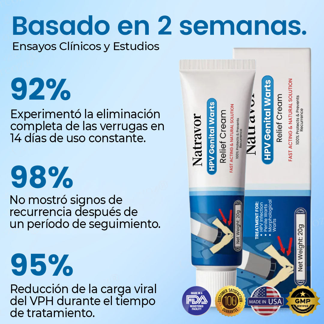 Crema Natravor™ para el alivio de las verrugas genitales causadas por el VPH ✅ ¡70 % de descuento! ¡Termina en 10 minutos!
