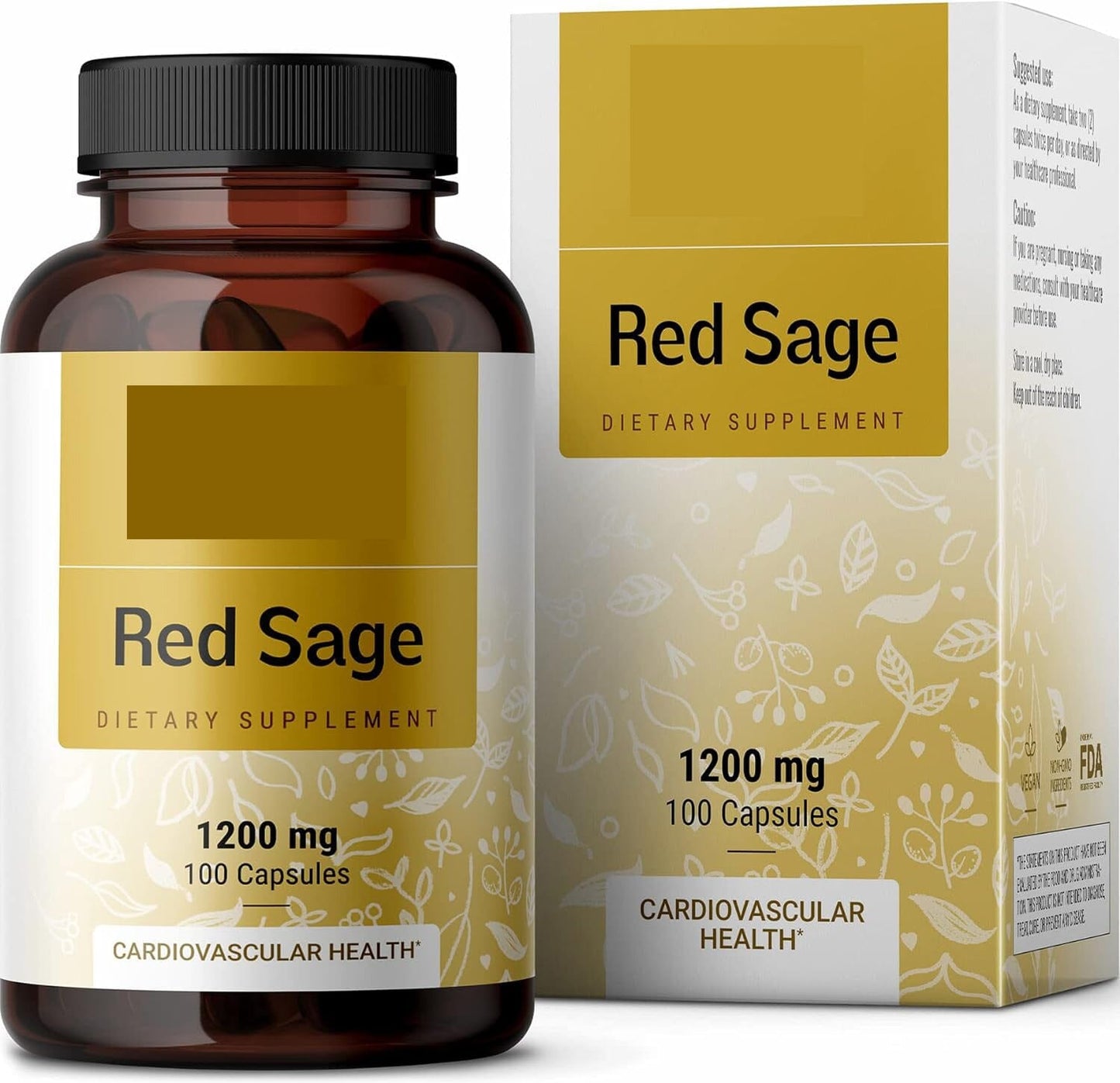Salvia Miltiorrhiza Red Ginseng Capsule Supplement