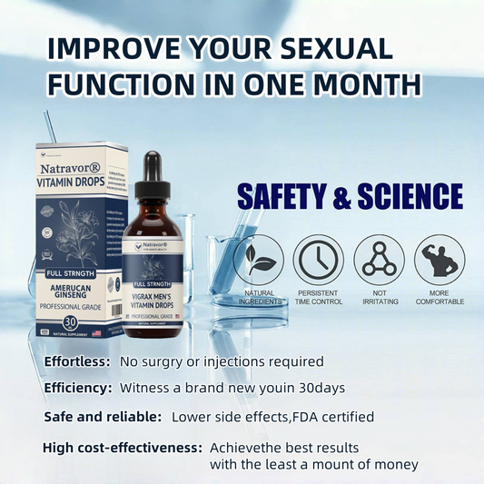 🌈🌞 Sale🌞🔥90-Day Free Returns💰Natravor Men's Vitamin Drops[🎉Christmas Mega Sale!🎅3nd Anniversary Special Enhanced Edition🔥]