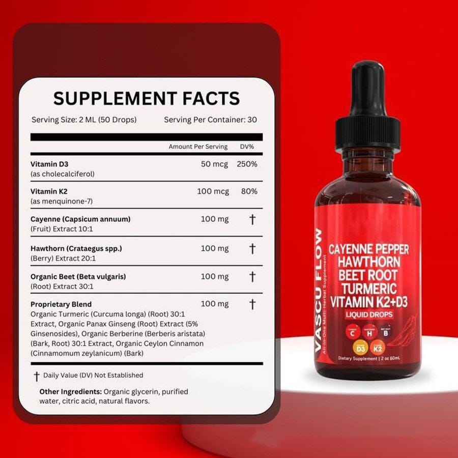Vitamin D3 K2 Hawthorn Fruit Supplement Liquid Drops