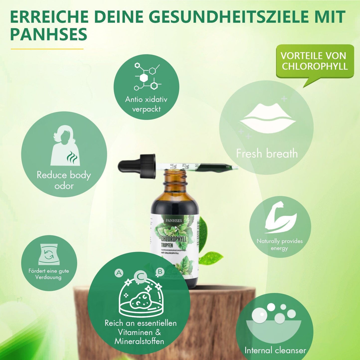 Chlorophyll Liquid Drops