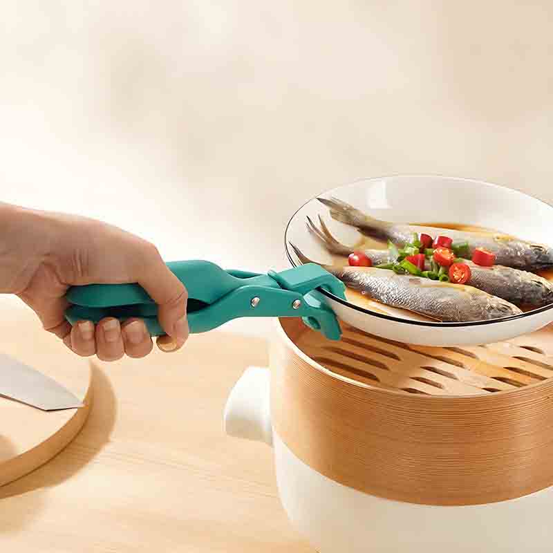 Heat-Resistant Bowl Lifter Tongs – Non-Slip Silicone Kitchen Plate & Pan Gripper