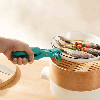 Heat-Resistant Bowl Lifter Tongs – Non-Slip Silicone Kitchen Plate & Pan Gripper