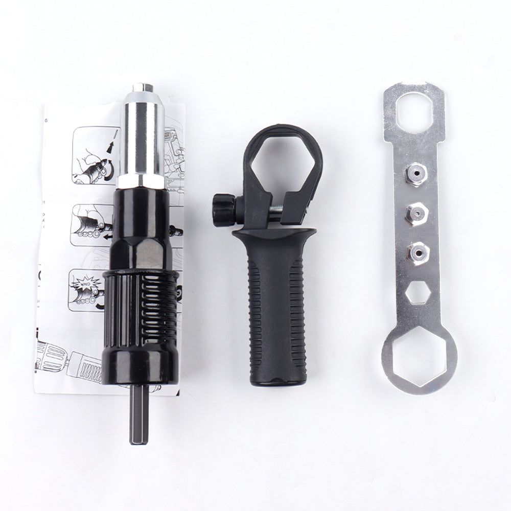 Aluminum Alloy Rivet Gun Adapter for Electric Drill – Cordless Riveting Tool Attachment