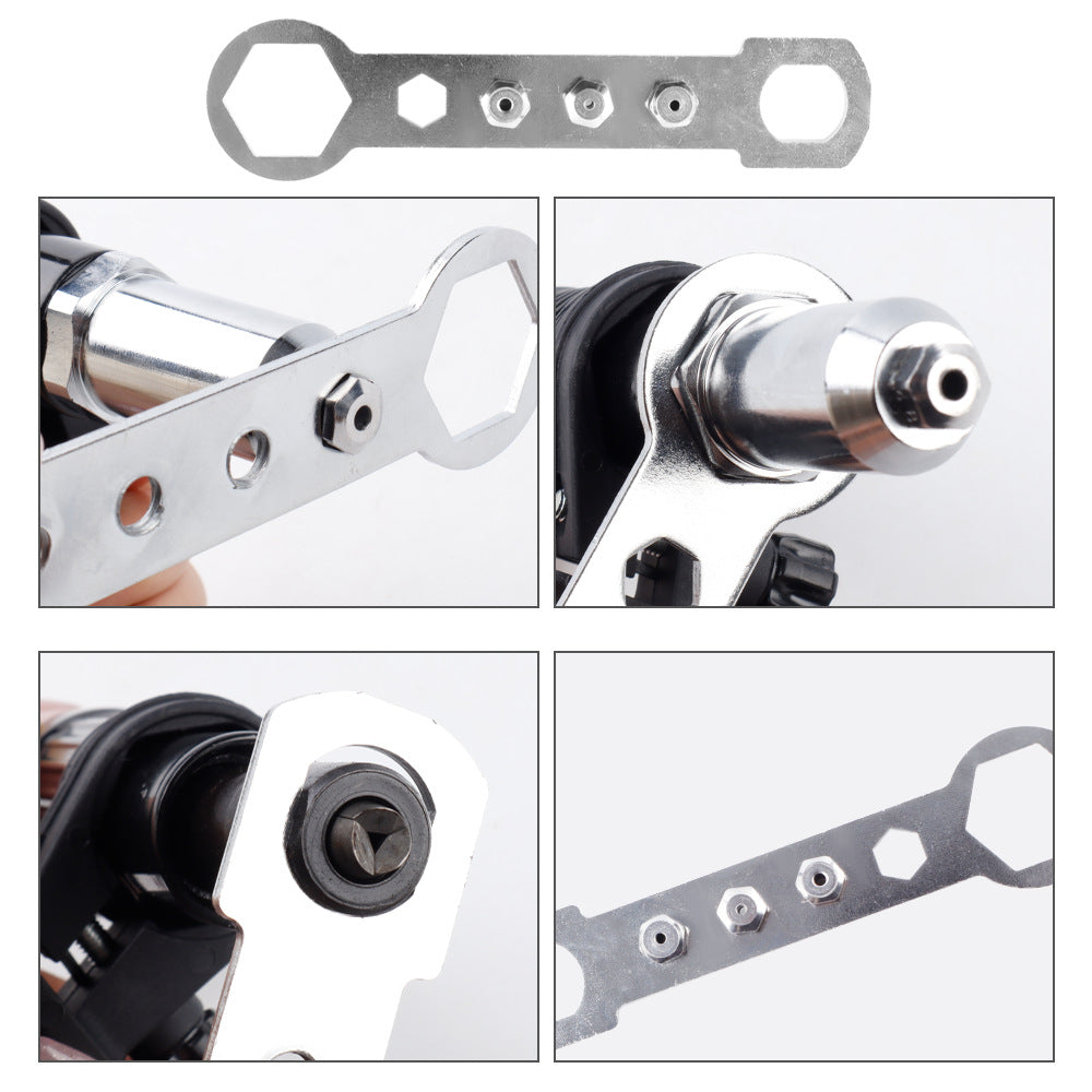 Aluminum Alloy Rivet Gun Adapter for Electric Drill – Cordless Riveting Tool Attachment